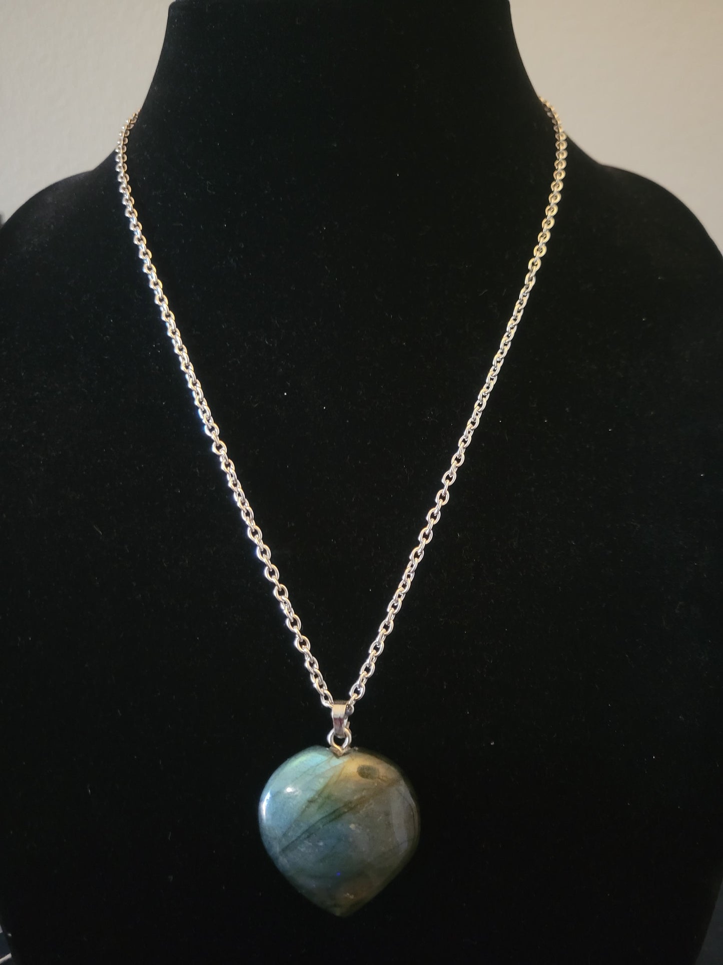 Labradorite Heart Necklace