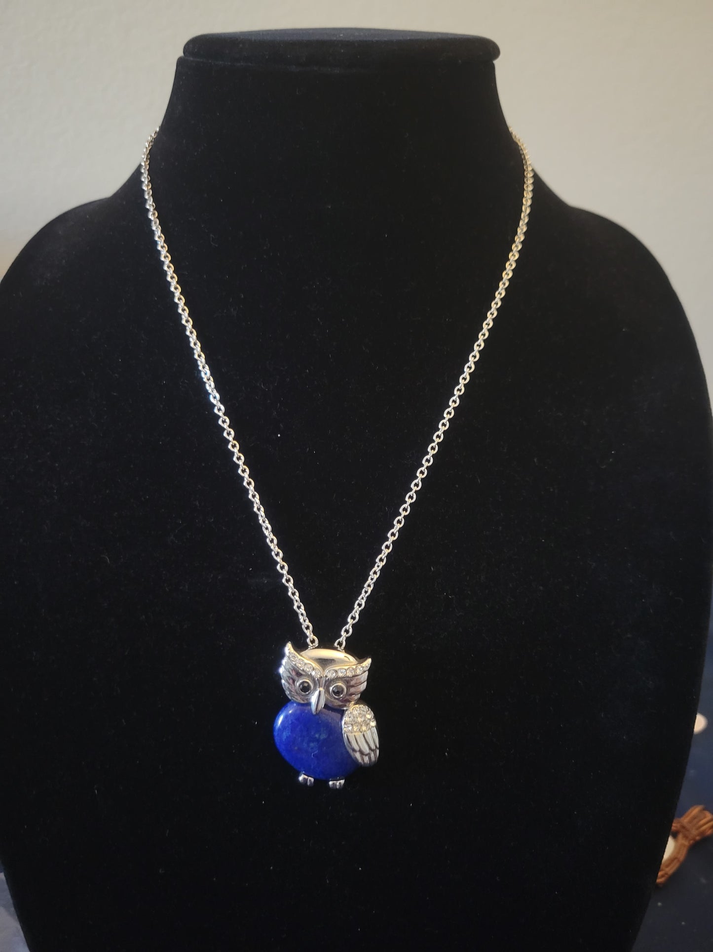 Lapis Lazuli Owl Necklace